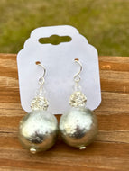 Silver Wood Earrings