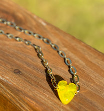 Handblown Glass Heart Necklaces