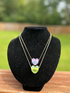 Glass Heart Necklace