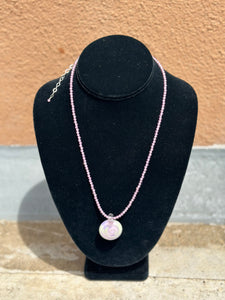 Pink-n-Green Swirl Necklace